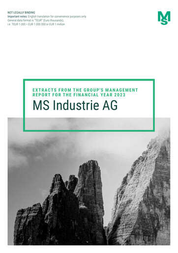 Thumbnail MS Industrie Annual Report 2023