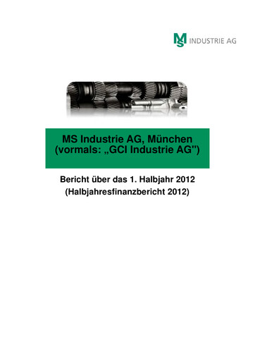 Miniature MS Industrie Rapport semestriel 2012-h1