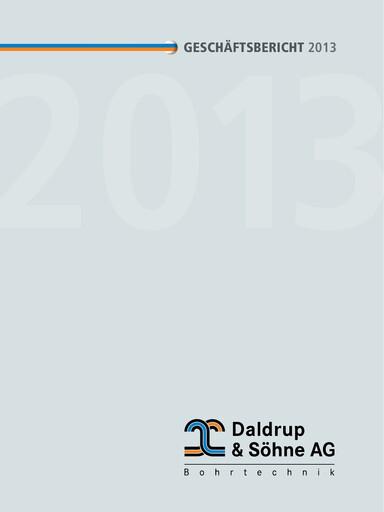 Thumbnail Daldrup & Söhne Annual Report 2013