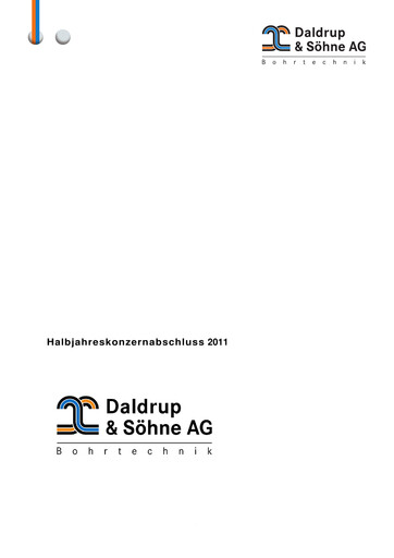 Miniature Daldrup & Söhne Rapport semestriel 2011