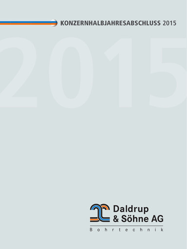 Miniature Daldrup & Söhne Rapport semestriel 2015