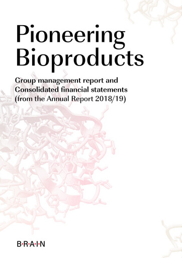 Thumbnail BRAIN Biotech Financial Statement 2018-2019