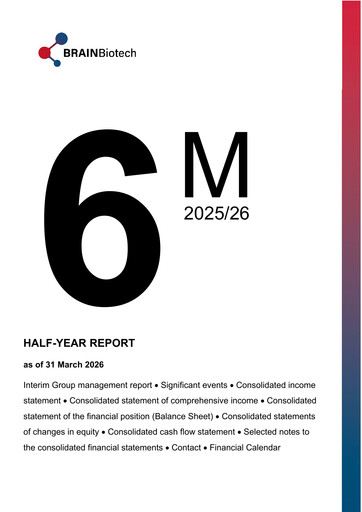 Thumbnail BRAIN Biotech Half-year Report 2025-h1