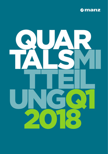 Miniature Manz AG Rapport trimestriel 2018-q1