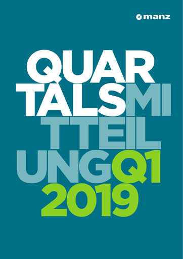 Miniature Manz AG Rapport trimestriel 2019-q1