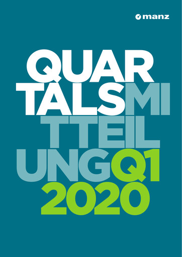 Miniature Manz AG Rapport trimestriel 2020-q1