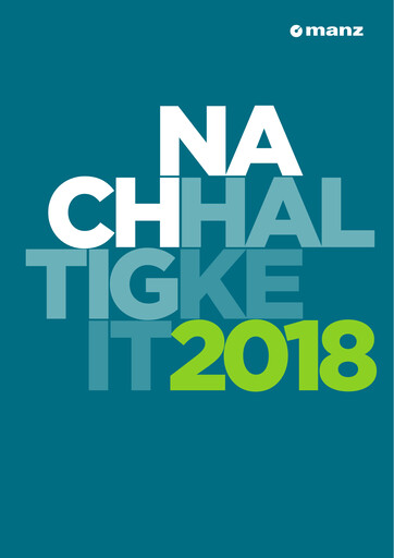 Vorschaubild Manz AG Nachhaltigkeitsbericht 2018