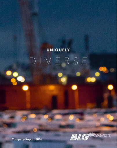 Miniature BLG Logistics Rapport annuel 2016