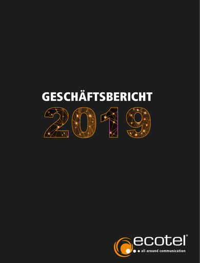 Thumbnail ecotel communication Annual Report 2019