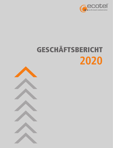 Thumbnail ecotel communication Annual Report 2020