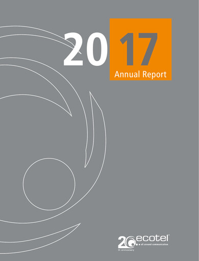 Thumbnail ecotel communication Annual Report 2017