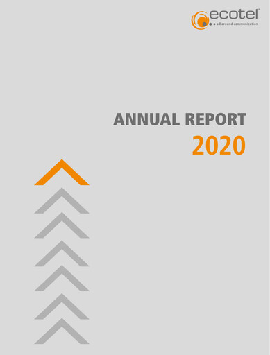 Thumbnail ecotel communication Annual Report 2020