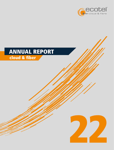 Thumbnail ecotel communication Annual Report 2022