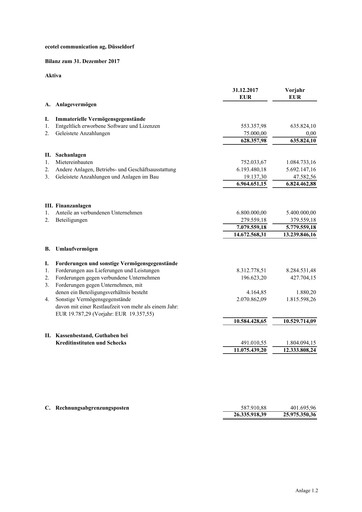 Thumbnail ecotel communication Financial Statement 2017