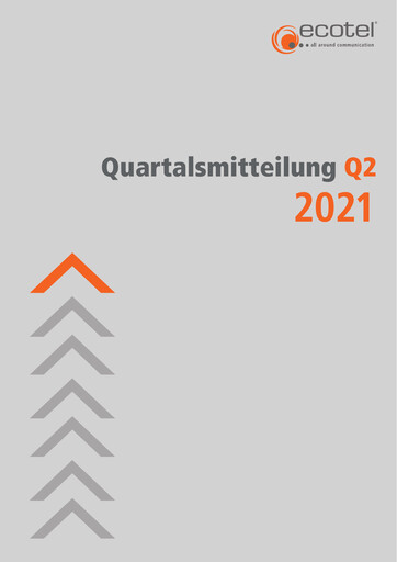 Thumbnail ecotel communication Half-year Report 2021-h1