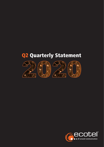 Thumbnail ecotel communication Half-year Report 2020-h1