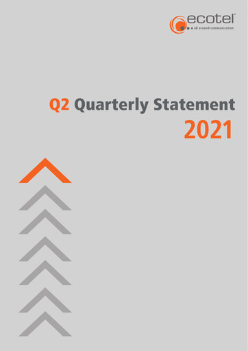 Thumbnail ecotel communication Half-year Report 2021-h1