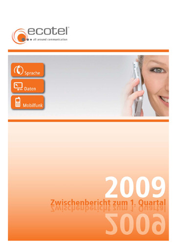 Thumbnail ecotel communication Quarterly Report 2009-q1
