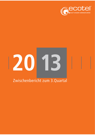 Thumbnail ecotel communication Quarterly Report 2013-q3