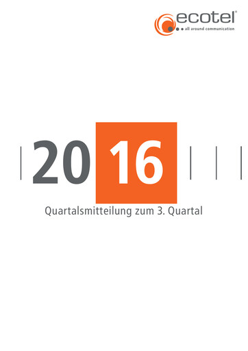 Thumbnail ecotel communication Quarterly Report 2016-q3