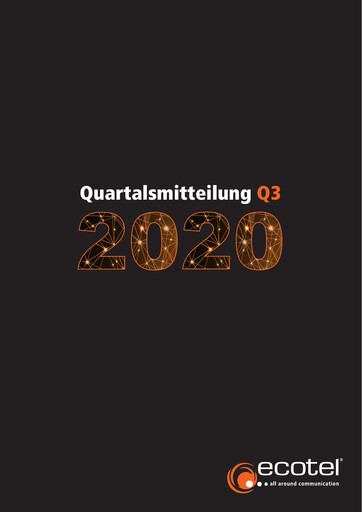 Thumbnail ecotel communication Quarterly Report 2020-q3