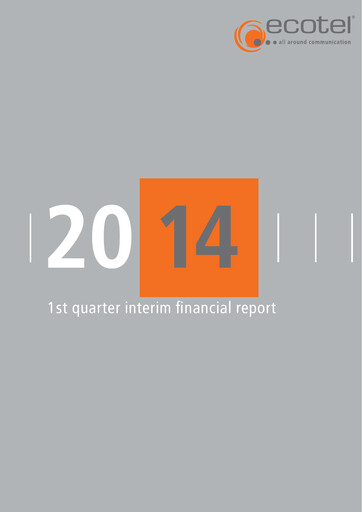 Thumbnail ecotel communication Quarterly Report 2014-q1