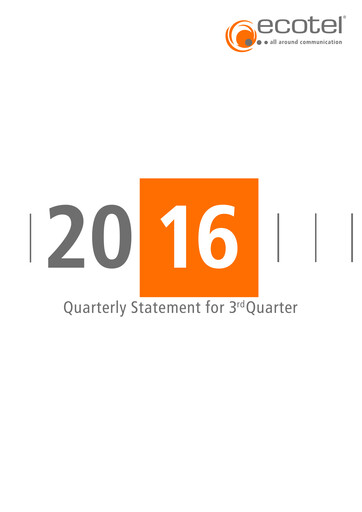 Thumbnail ecotel communication Quarterly Report 2016-q3