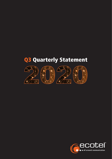 Thumbnail ecotel communication Quarterly Report 2020-q3
