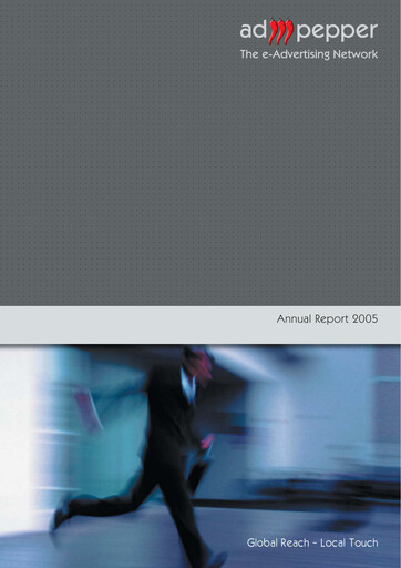 Miniature ad pepper media International Rapport annuel 2005