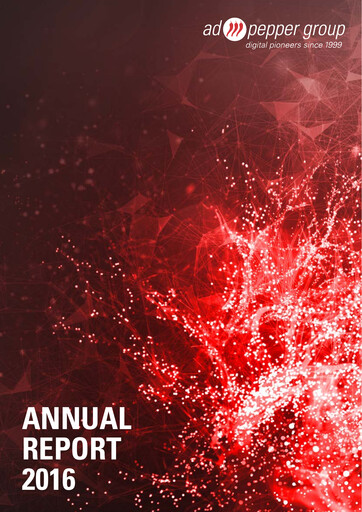 Miniature ad pepper media International Rapport annuel 2016