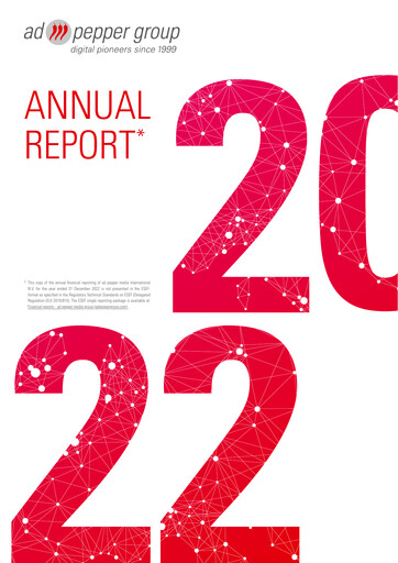 Miniature ad pepper media International Rapport annuel 2022