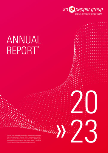 Miniature ad pepper media International Rapport annuel 2023