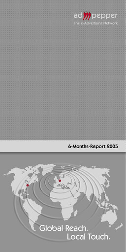 Miniature ad pepper media International Bilan financier 2005-h1