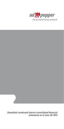 Miniature ad pepper media International Bilan financier 2013-h1