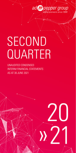 Miniature ad pepper media International Bilan financier 2021-h1