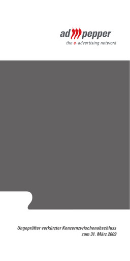 Thumbnail ad pepper media International Quarterly Report 2009-q1