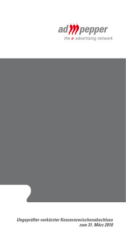 Thumbnail ad pepper media International Quarterly Report 2010-q1