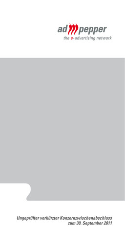 Thumbnail ad pepper media International Quarterly Report 2011-q3