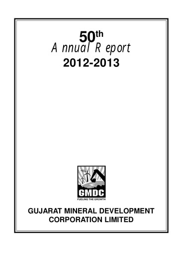 Thumbnail Gujarat Mineral Development Annual Report 2012-2013