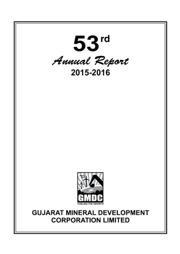 Thumbnail Gujarat Mineral Development Annual Report 2015-2016