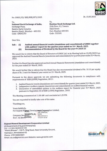 Thumbnail Gujarat Mineral Development Financial Report 2025