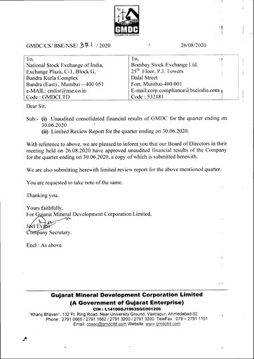 Thumbnail Gujarat Mineral Development Quarterly Report 2020-q2
