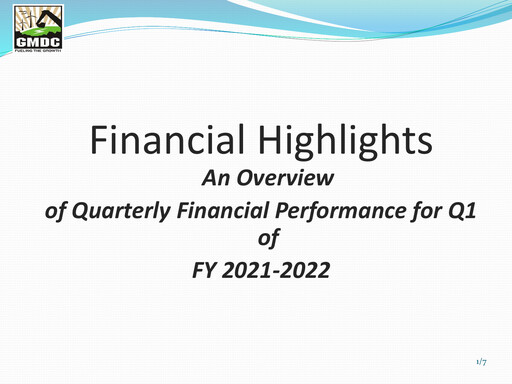 Thumbnail Gujarat Mineral Development Quarterly Report 2021-q1