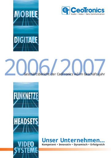Thumbnail CeoTronics Annual Report 2006-2007