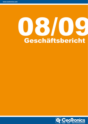 Thumbnail CeoTronics Annual Report 2008-2009