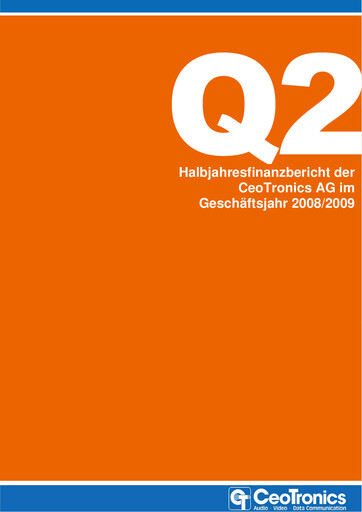 Thumbnail CeoTronics Half-year Report 2008-h1