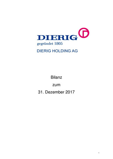 Thumbnail Dierig Holding AG Financial Statement 2017