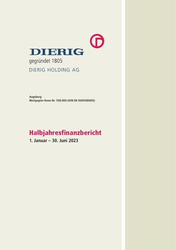 Thumbnail Dierig Holding AG Half-year Report 2023-h1