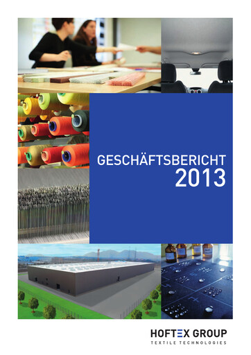 Thumbnail Hoftex Group AG Annual Report 2013