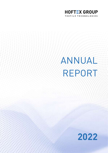 Thumbnail Hoftex Group AG Annual Report 2022